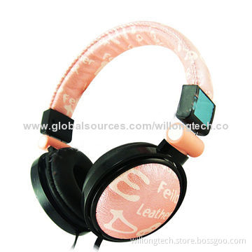 Noise-cancelling Folding Water Transfer Printed Stereo Headphones for Sports, 32 Ohms Impedance